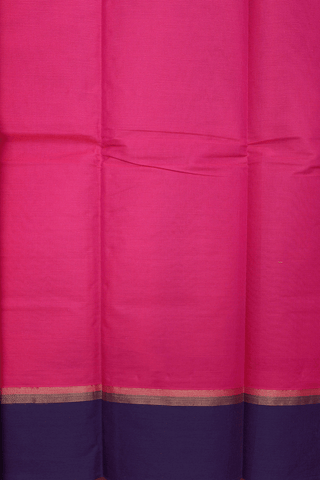 Threadwork Motifs Magenta Kanchi Cotton Saree