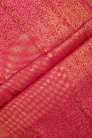 Brocade Zari Design Multicolor Kanchipuram Silk Saree