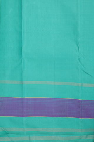 Kanchipuram Silk Saree In Beige With Checks Design