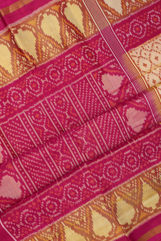 Patola Silk Saree In Dual Tone With Allover Design