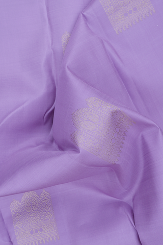 Zari Motifs Lavender Kanchipuram Silk Saree