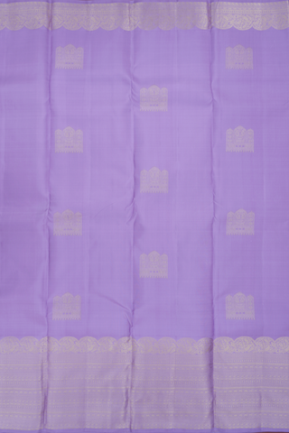 Zari Motifs Lavender Kanchipuram Silk Saree