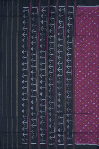 Allover Buttis Plum Purple Patola Silk Saree