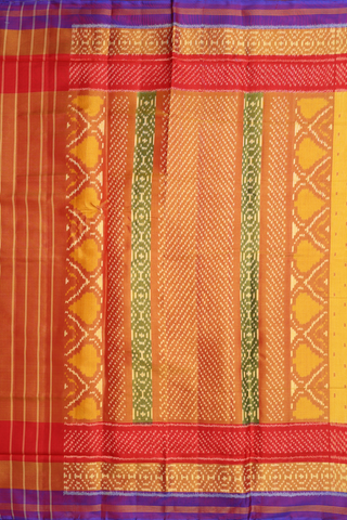 Allover Buttis Yellow Patola Silk Saree