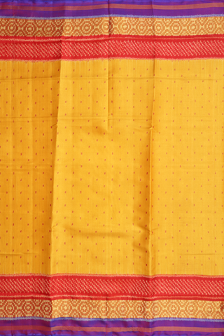 Allover Buttis Yellow Patola Silk Saree