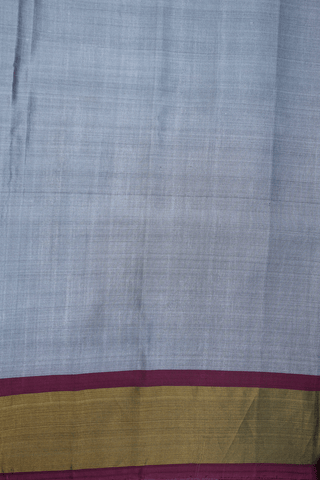 Allover Chevron Design Egg White Patola Silk Saree