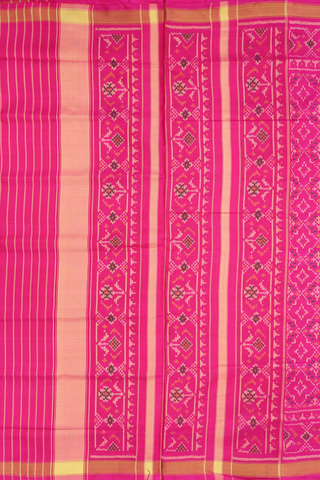 Allover Design Magenta Pochampally Silk Saree