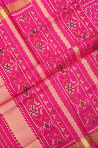 Allover Design Magenta Pochampally Silk Saree