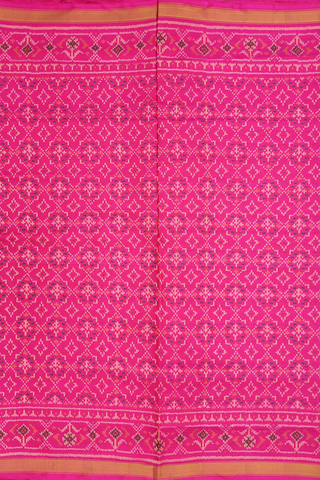 Allover Design Magenta Pochampally Silk Saree