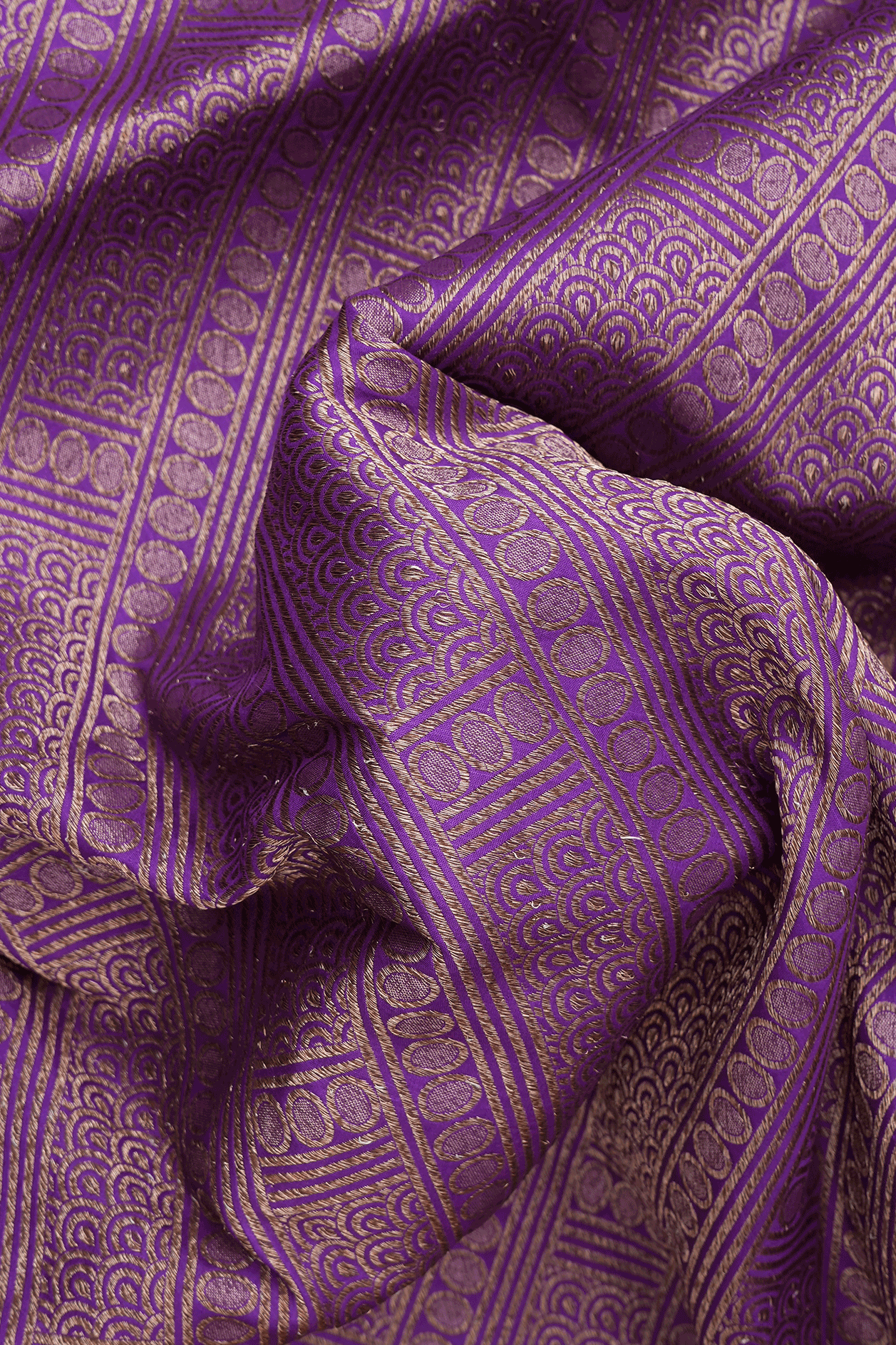 Allover Design Purple Banarasi Silk Saree – Sundari Silks