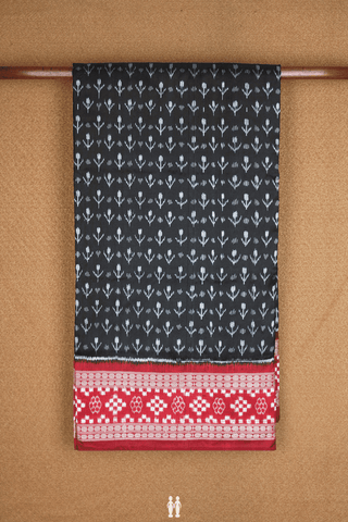 Allover Ikat Design Black Odisha Silk Saree