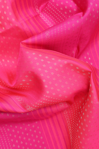 Allover Stripes Design Magenta Soft Silk Saree