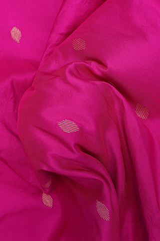 Allover Zari Buttas Magenta Paithani Silk Saree