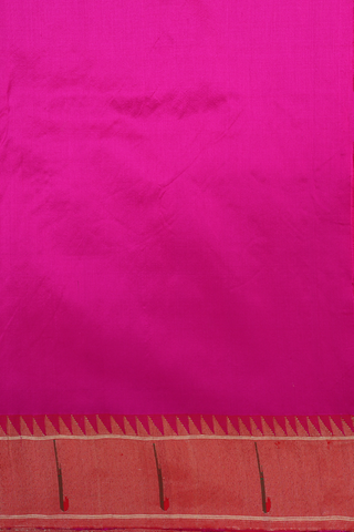 Allover Zari Buttas Magenta Paithani Silk Saree