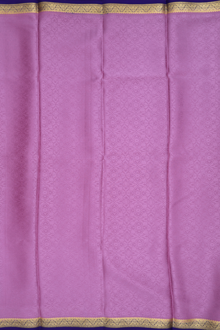 Mysore Silk Saree In Mauve Purple With Self Design