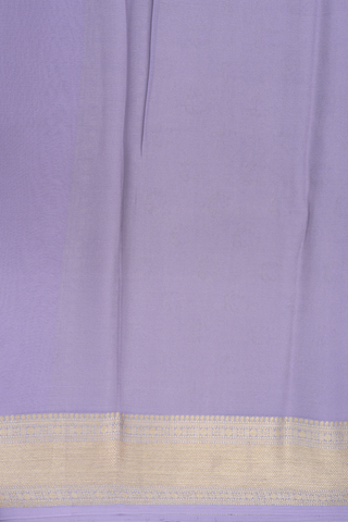 Mysore Silk Saree In Dusty Grape With Brocade Design