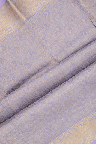 Mysore Silk Saree In Dusty Grape With Brocade Design