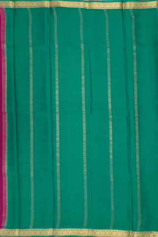 Mysore Silk Saree In Magenta With Zari Border