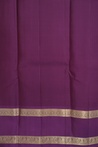 Kanchipuram Silk Saree In Dusty Purple With Zari Buttas