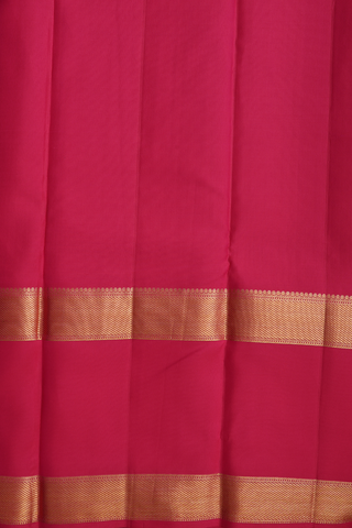 Zari Checked Design Hot Pink Kanchipuram Silk Saree