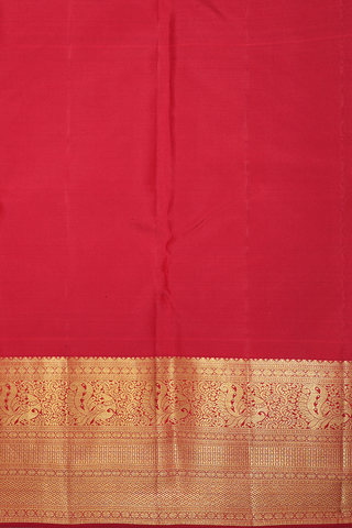 Brocade Design Crimson Red Kanchipuram Silk Saree