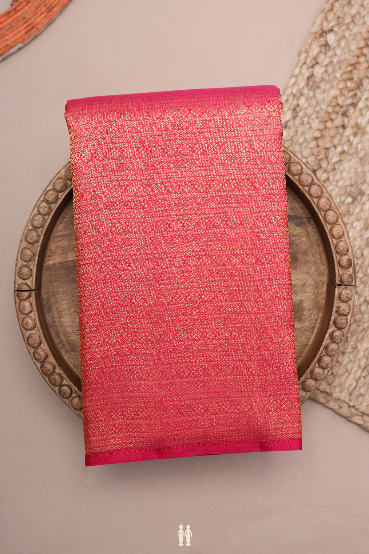 Brocade Design Rani Pink Kanchipuram Silk Saree