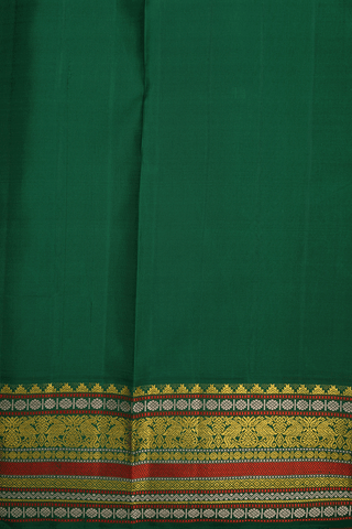 Brocade Zari Design Light Sage Green Kanchipuram Silk Saree