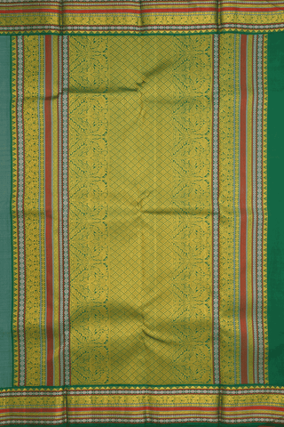 Brocade Zari Design Light Sage Green Kanchipuram Silk Saree