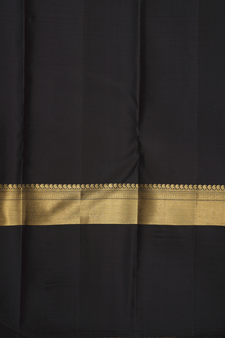 Brocade Zari Design Steel Grey Kanchipuram Silk Saree