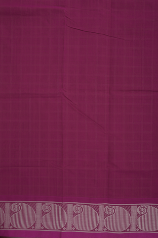 Coimbatore Cotton Saree In Purple With Checks Design