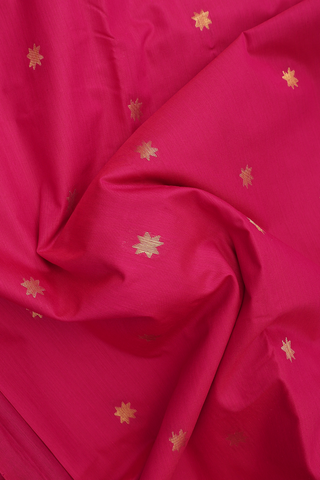 Nine Yards Apoorva Cotton Saree In Pink With Zari Buttas