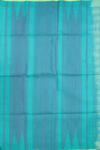 Checks Design Green Soft Silk Saree