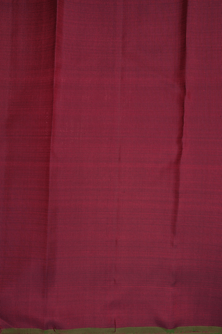 Checks With Buttas Dark Maroon Kanchipuram Silk Saree