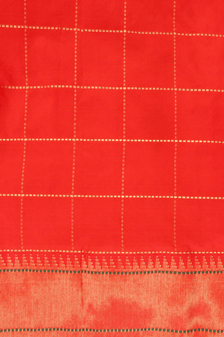 Checks With Buttas Light Tan Paithani Silk Saree