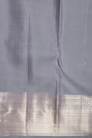 Ogee Zari Design Pigeon Grey Kanchipuram Silk Saree