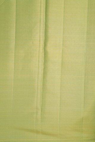 Kanchipuram Silk Saree In Green With Twill Weave Design