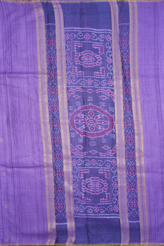 Floral Zari Buttas Lavender Tussar Silk Saree