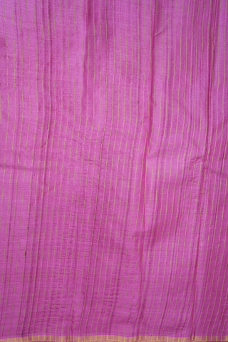 Floral Zari Buttas Magenta Tussar Silk Saree