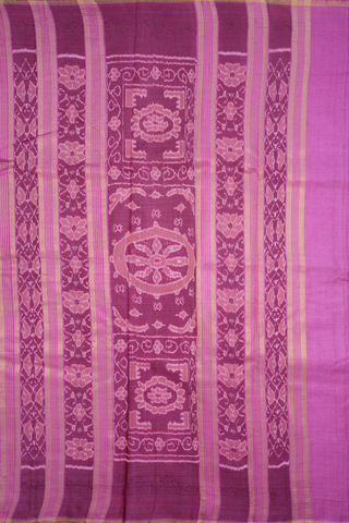 Floral Zari Buttas Magenta Tussar Silk Saree