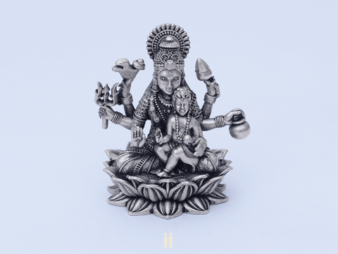 Goddess Santhana Lakshmi Silver Idol