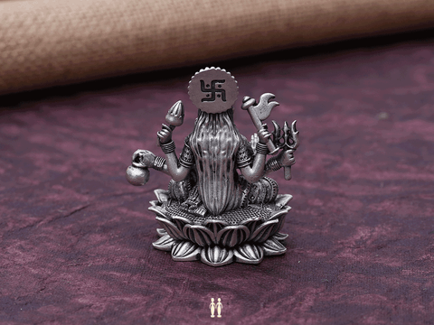 Goddess Santhana Lakshmi Silver Idol