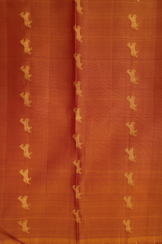 Horse Buttas Lotus Pink Kanchipuram Silk Saree