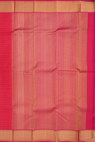 Kanchipuram Silk Saree In Rani Pink With Neli Design