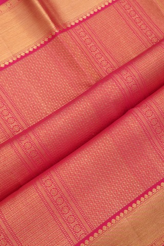 Kanchipuram Silk Saree In Rani Pink With Neli Design