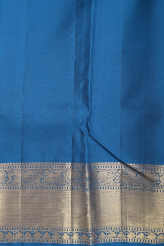 Kanchipuram Silk Saree In Off White With Brocade Zari Design