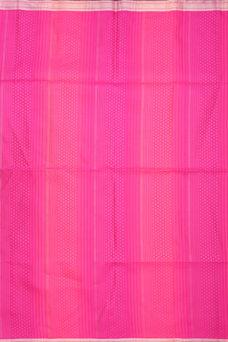 Allover Stripes Design Magenta Soft Silk Saree