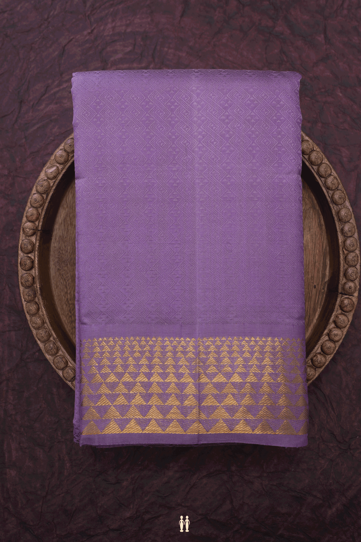Jacquard Pattern Dusty Purple Kanchipuram Silk Saree