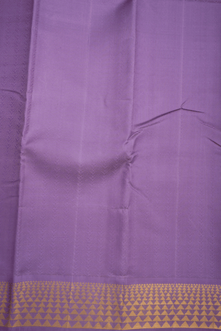 Jacquard Pattern Dusty Purple Kanchipuram Silk Saree