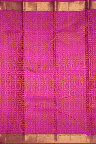 Jacquard Pattern Magenta Kanchipuram Silk Saree