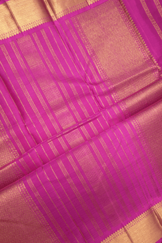 Jacquard Pattern Magenta Kanchipuram Silk Saree